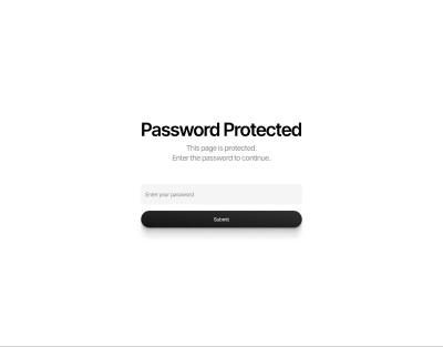 Obliq Password page design